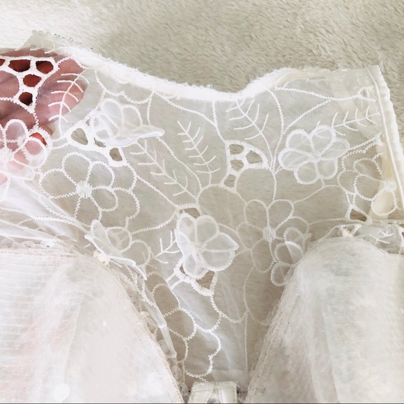 Victoria secret bra and panty set sequined 32DD XS - Picture 5 of 9